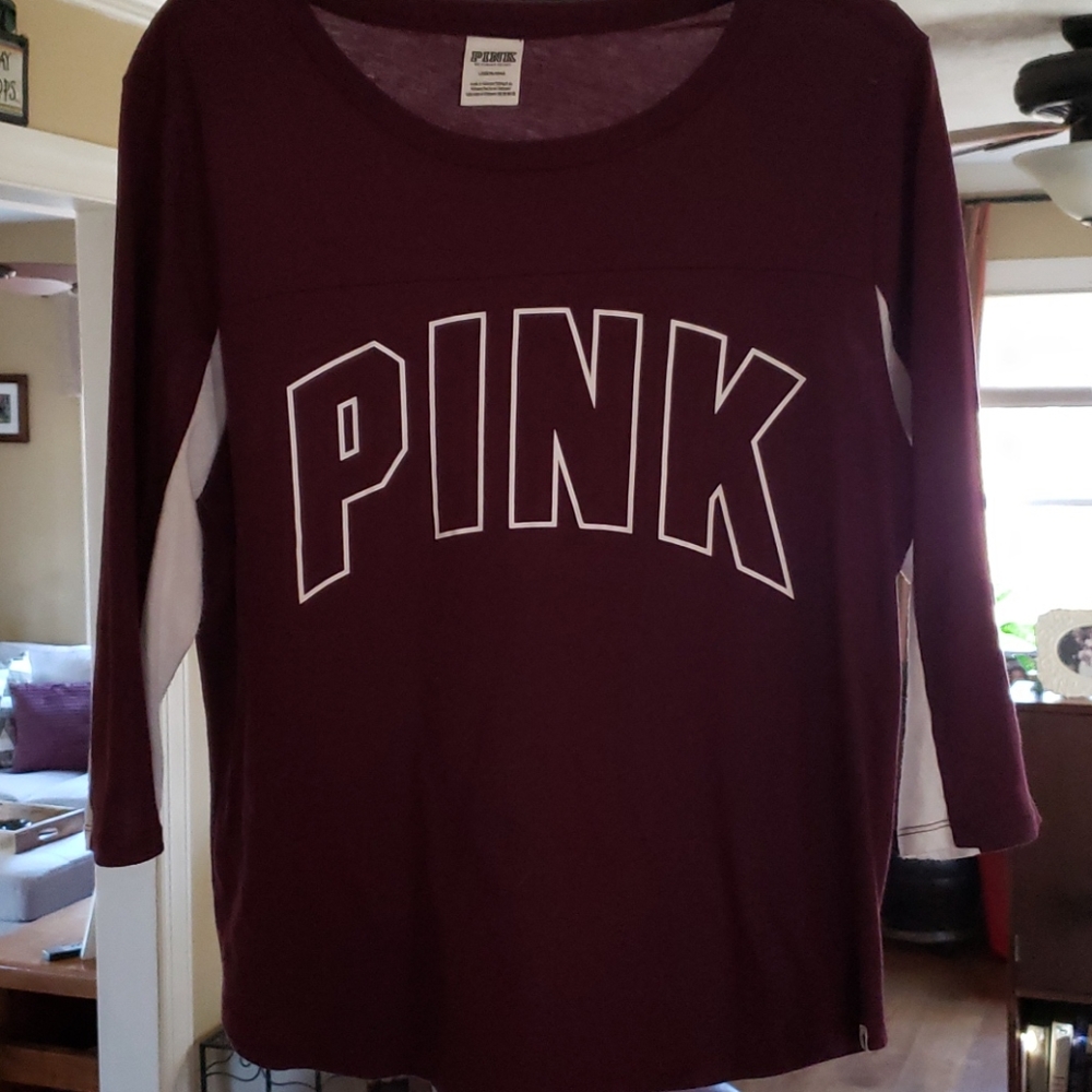PINK wine/white Tee